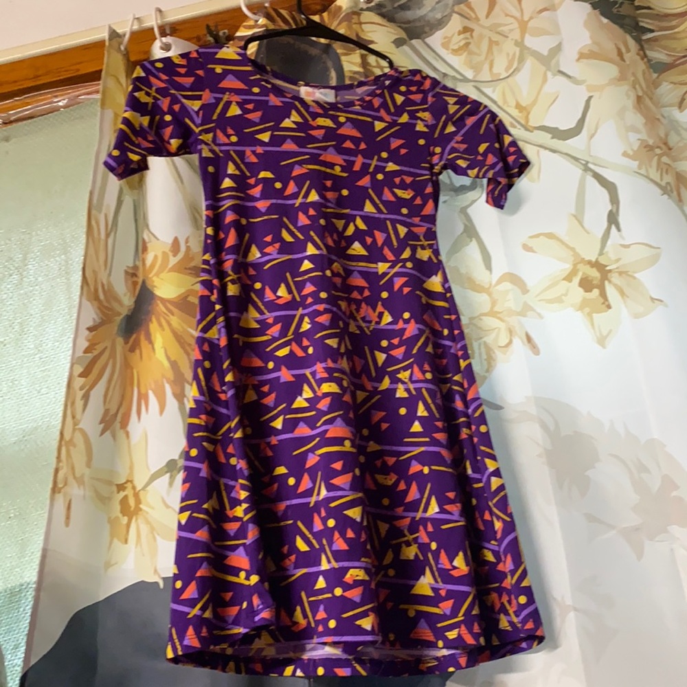 Size 6 Little girls purple stretch dress